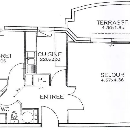 Palais Des Domes Avec Piscine 아파트 *